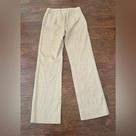 MAX MARA Italy High Rise 100% Camel Hair Trouser Dress Pant Luxury Sz 8 *FLAW* - Picture 2 of 13
